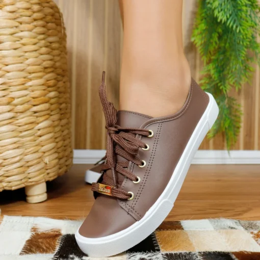 Tênis Moleca Casual Clássico Feminino Cadarço 5296.510