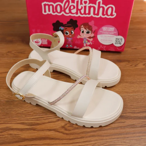Sandália Molekinha Infatil Juvenil Papete Menina 2344.129