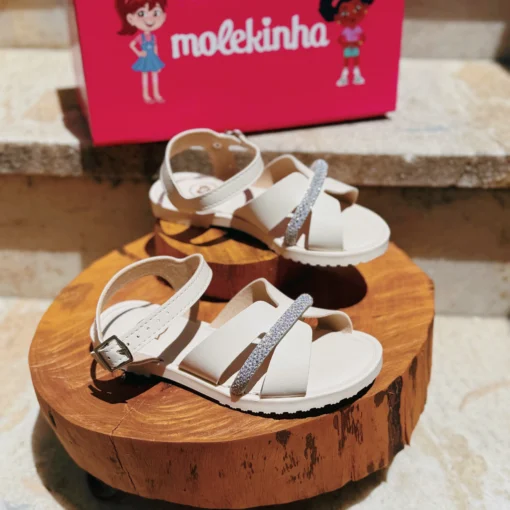 Sandália Molekinha Menina Infantil Brilho Festa 2369.102