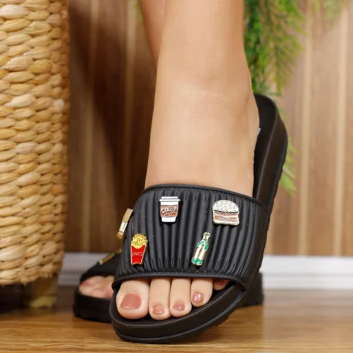 Slide Moleca Tamanco Chinelo Pins Tira Larga 5436.442