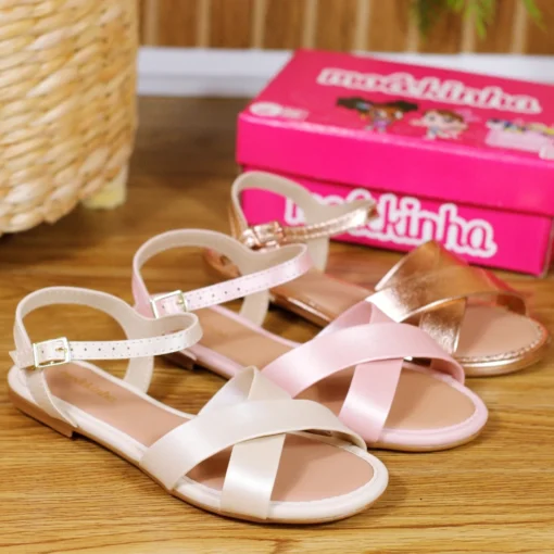 Sandália Molekinha Infantil Menina Rasteira Festa 2157.1050