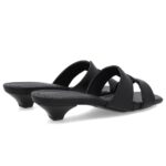 Tamanco Usaflex Couro Liso Kitten Heel Peep Toe AN28003 - Imagem 2