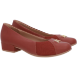 Scarpin Usaflex Feminino Salto Baixo Bloco Joanete UF04004