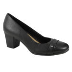 Scarpin Usaflex Salto Bloco Médio Sapato Feminino UC1101