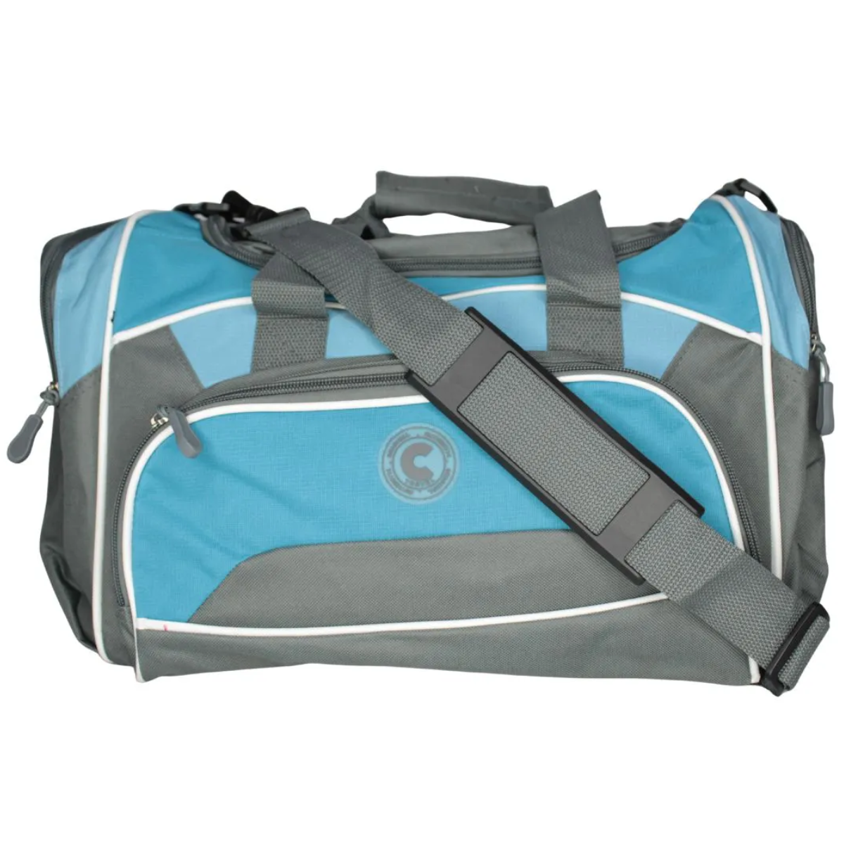 15531124164-sa3484-cinza-azul.png Nova Bolsa Sacola Clio de Viagem/Esportiva 18'' SA3484 - Imagem 1