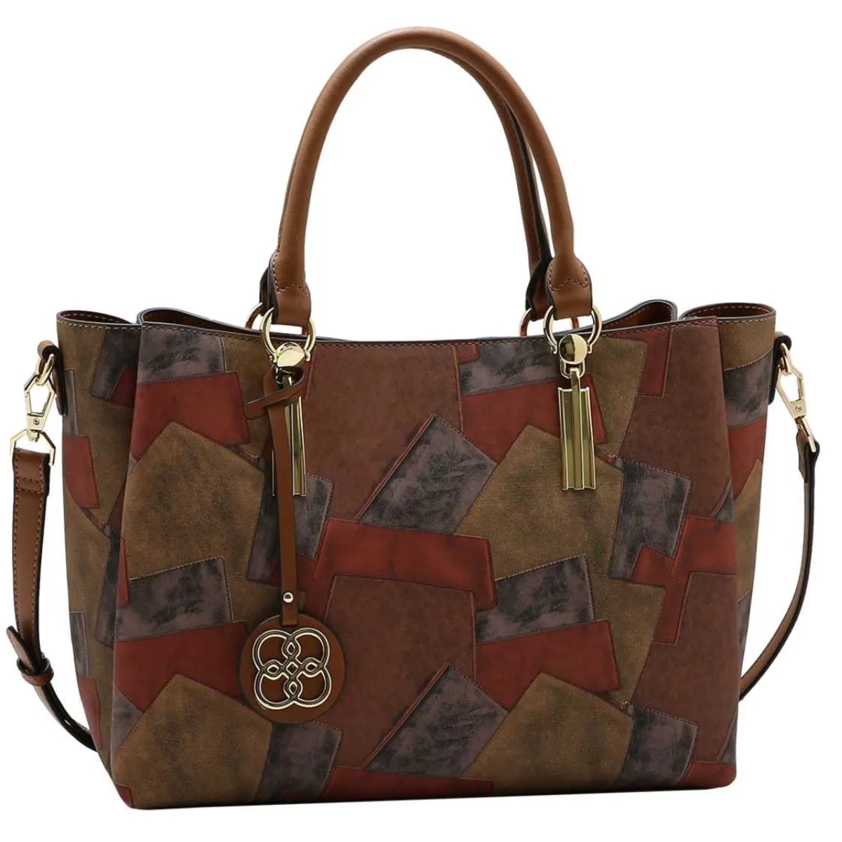 15531927405-3485589.jpg Bolsa Feminina Chenson Grande 3485589 Boho Patchwork - Imagem 1