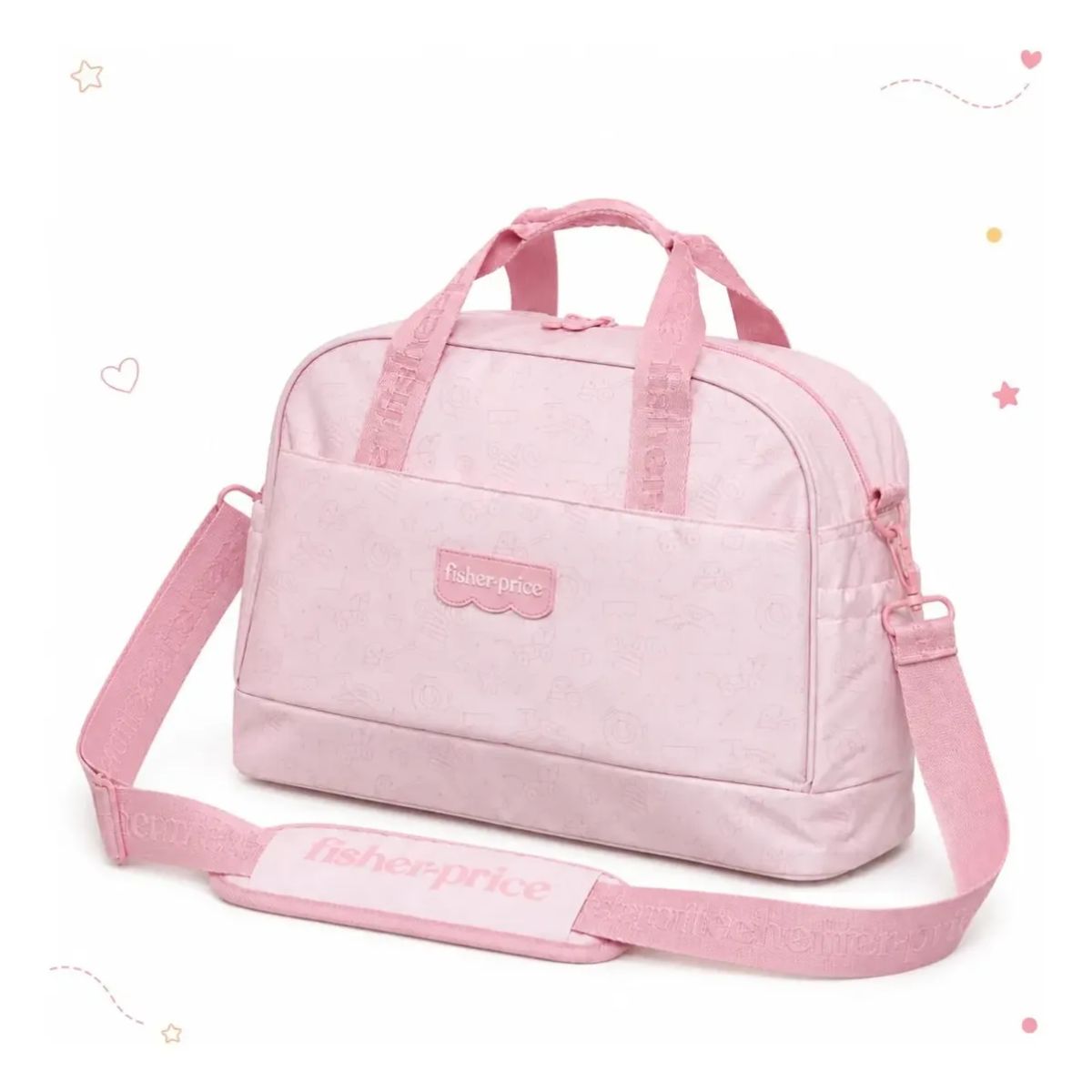 15535644366-6190542-1.jpg Bolsa Mala Maternidade Fisher Price Média Dozy Girl Original - Imagem 1