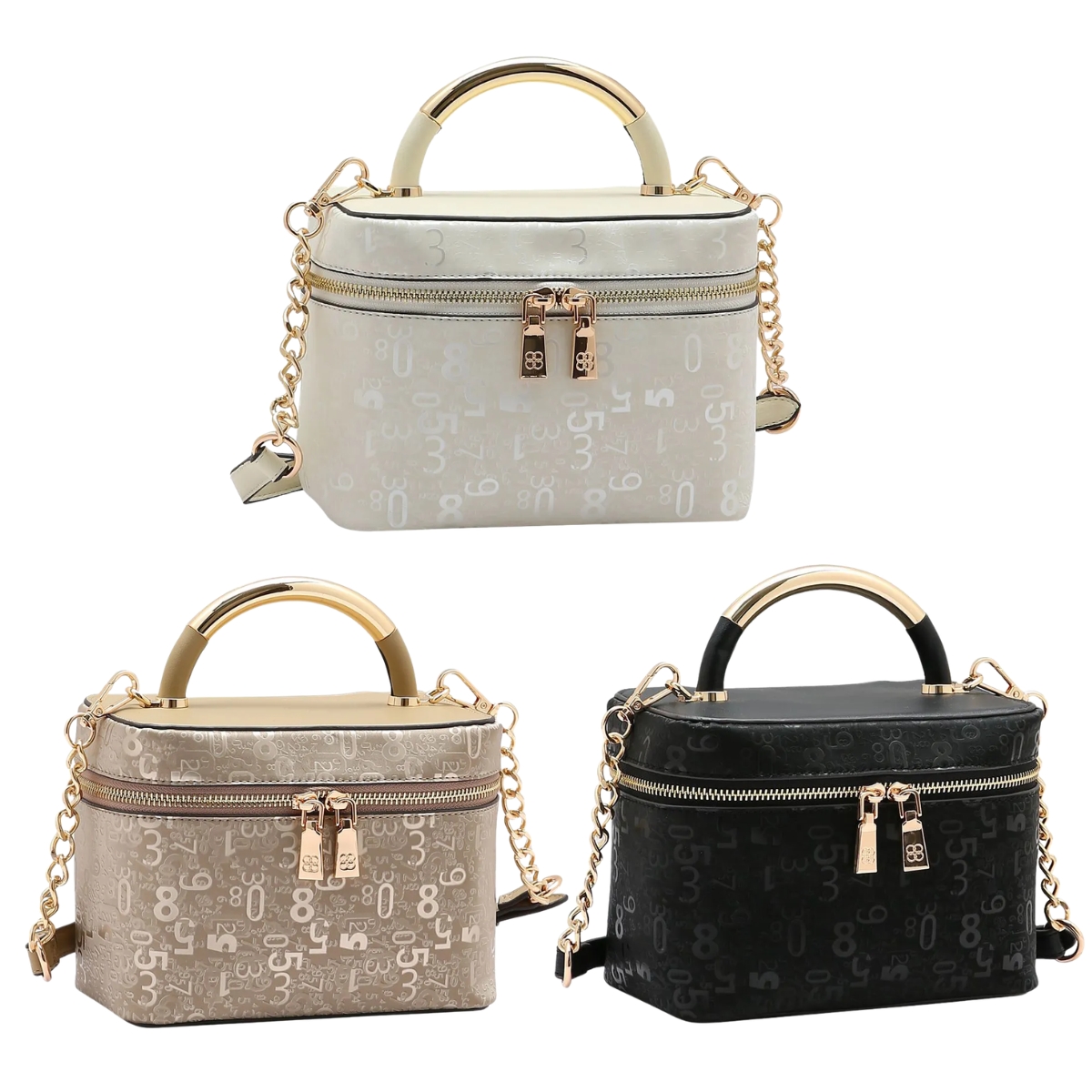 15540002843-6190550-35.jpg Bolsa Baú Chenson Pequena Festa Corrente Mão e Ombro 3485446 - Imagem 1
