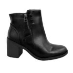 Bota Comfortflex Salto Médio Bloco Cano Curto Zíper 99331 - Imagem 2