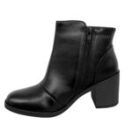 Bota Comfortflex Salto Médio Bloco Cano Curto Zíper 99331 - Imagem 3