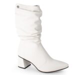 Bota Dakota Cano Longo Enrugada Amassada Salto Bloco D2753