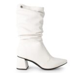 Bota Dakota Cano Longo Enrugada Amassada Salto Bloco D2753 - Imagem 2