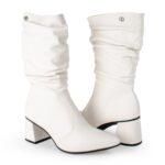 Bota Dakota Cano Longo Enrugada Amassada Salto Bloco D2753 - Imagem 5