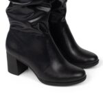 Bota Dakota Slouch Enrugada Amassada Salto Bloco Médio D2196 - Imagem 2