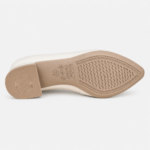 Scarpin Usaflex Salto Baixo Bloco Couro Pingente AL38005 - Imagem 5