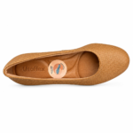 Scarpin Usaflex Salto Baixo Bloco Texturizado UF04003 - Imagem 3