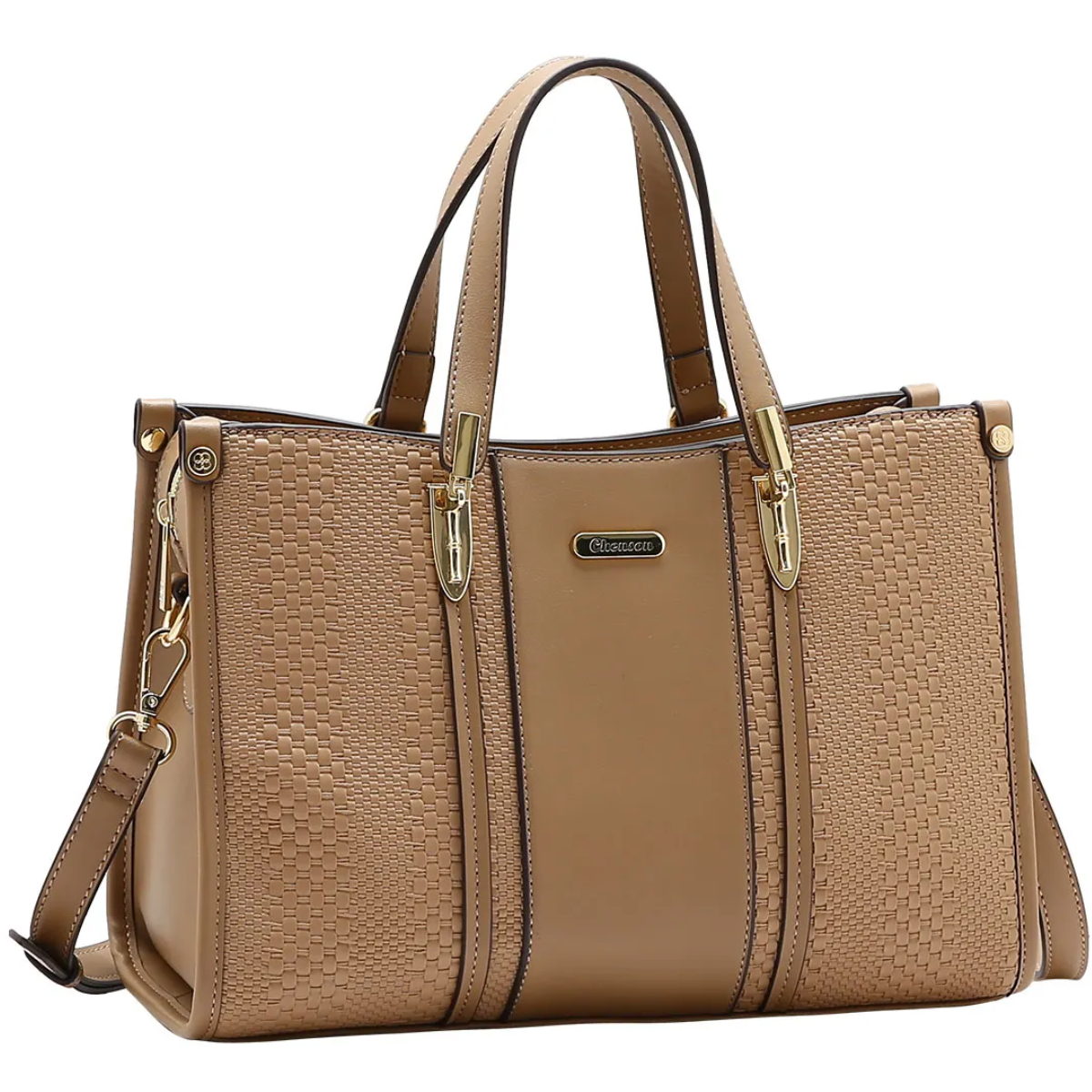 15561846445-2.png Bolsa Chenson Média Mini Trama Elegance Feminina 3485651 - Imagem 1