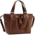 Bolsa Chenson Croco Urban Satchel Feminina Saco 3485706 - Imagem 4