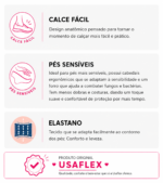Sapatilha Usaflex Elastano Bico Redondo Calce Fácil UD20001 - Imagem 5