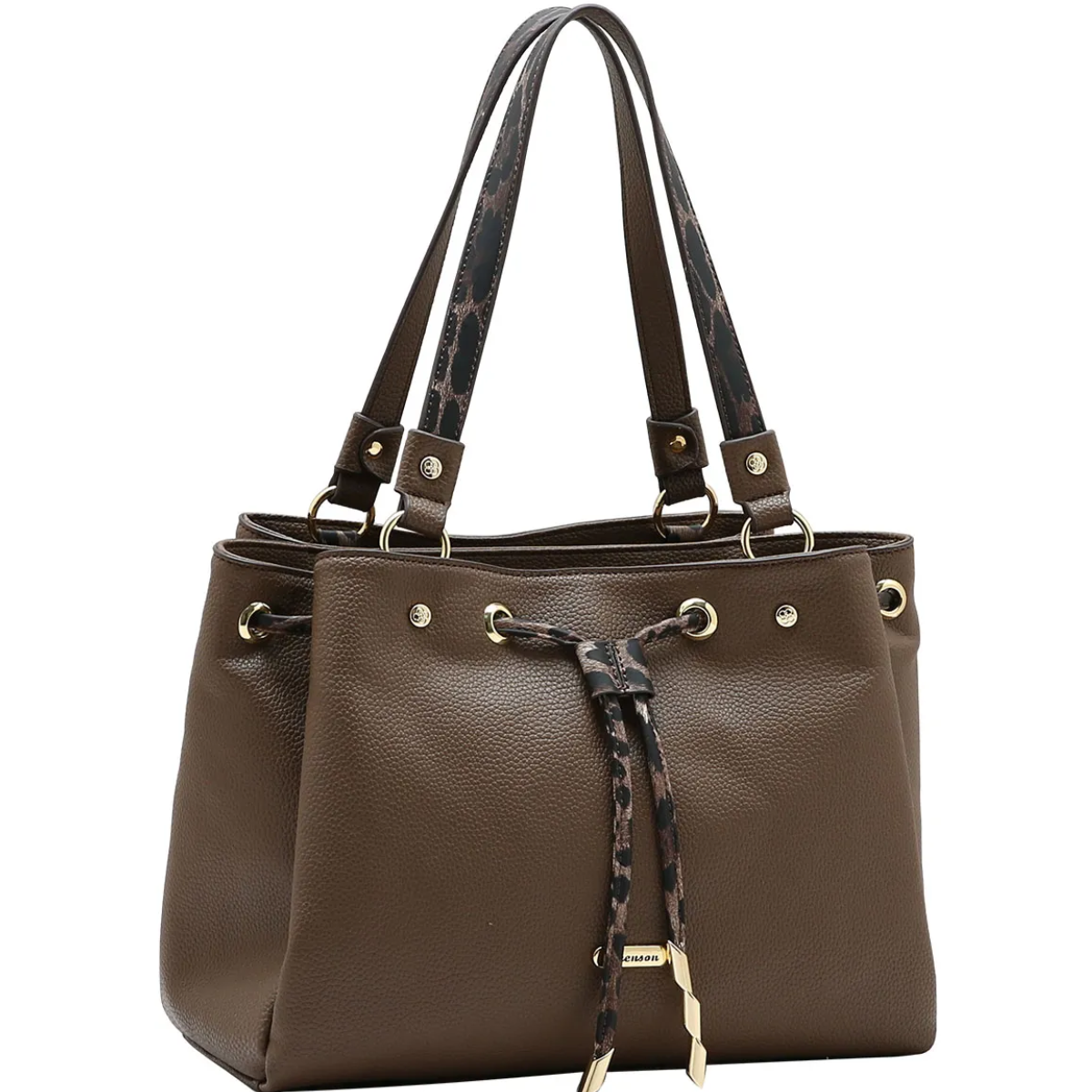 15563436078-1.png Bolsa Chenson Tote Média Safari Animal Print Ombro 3485684 - Imagem 1