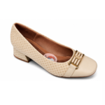 Scarpin Usaflex Salto Bloco Detalhe Fivela AL0803 - Imagem 2
