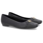 Sapatilha Usaflex Bico Quadrado Feminina Couro UC05003