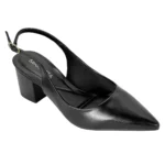 Scarpin Mariotta Slingback Salto Bloco Feminino 20663-01 - Imagem 5