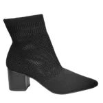 Bota Mariotta Knit Salto Médio Bloco Calce Fácil 20811-01 - Imagem 7