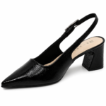 Scarpin Ramarim Slingback Salto Bloco Médio Verniz 2516131 - Imagem 4