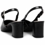 Scarpin Ramarim Slingback Salto Bloco Médio Verniz 2516131 - Imagem 3