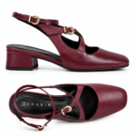 Scarpin Ramarim Sapato Mary Jane Napa Bordo Feminino 2517131 - Imagem 2