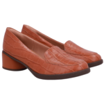 Loafer Feminino Usaflex Couro Big Croco Extra-Form AO06004 - Imagem 9