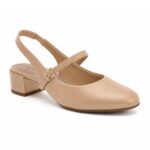 Scarpin Beira Rio SlingBack Salto Bloco Baixo 4301.116