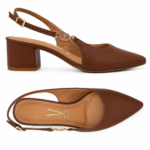 Scarpin Vizzano Slingback Feminino Salto Bloco 1220.385 - Imagem 3