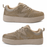 Tenis Ramarim Casual Brilho Strass Flatofrm 2583141 - Imagem 3