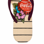 Chinelo Coca-Cola Feminino Original com Pingente Listras CC5025 - Imagem 2