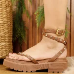 Sandália Vizzano Plataforma Flatform Tratorada Pedrarias Tornozelo 6499.133 - Imagem 6