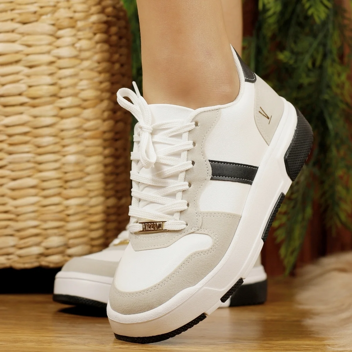 1455104 (1) Tênis Vizzano Feminino Casual Street Sola Reta 1455.104 - Imagem 1