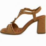 Sandália Tanara Salto Bloco T-Strap com Vazados T9252 - Imagem 4