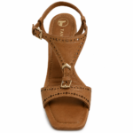 Sandália Tanara Salto Bloco T-Strap com Vazados T9252 - Imagem 5