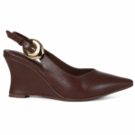 Scarpin Bebecê Sapato Anabela SlingBack Fivela T7033-041 - Imagem 2
