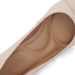 Scarpin Usaflex Feminino Salto Bloco Baixo em Couro Q6699 - Imagem 3