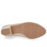 Scarpin Usaflex Feminino Salto Bloco Baixo em Couro Q6699 - Imagem 5