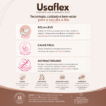 Tênis Usaflex Casual Feminino Calce Fácil Couro AF06023 - Imagem 6