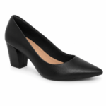 Scarpin Usaflex Feminino Salto Bloco Médio Bico Fino Z7614 - Imagem 2
