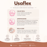 Sandália Usaflex Flatform Couro Plataforma Baixa AM12004 - Imagem 7