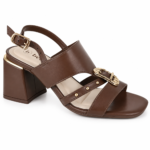 Sandália Bebecê Salto Bloco Médio Feminina Boho T6011-217 - Imagem 2