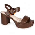 Sandália Bebecê Salto Plataforma Meia Pata Fivela T5031-369