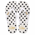 Chinelo Coca-Cola Poa Polka Dot Quadrado Bolinhas CC5032