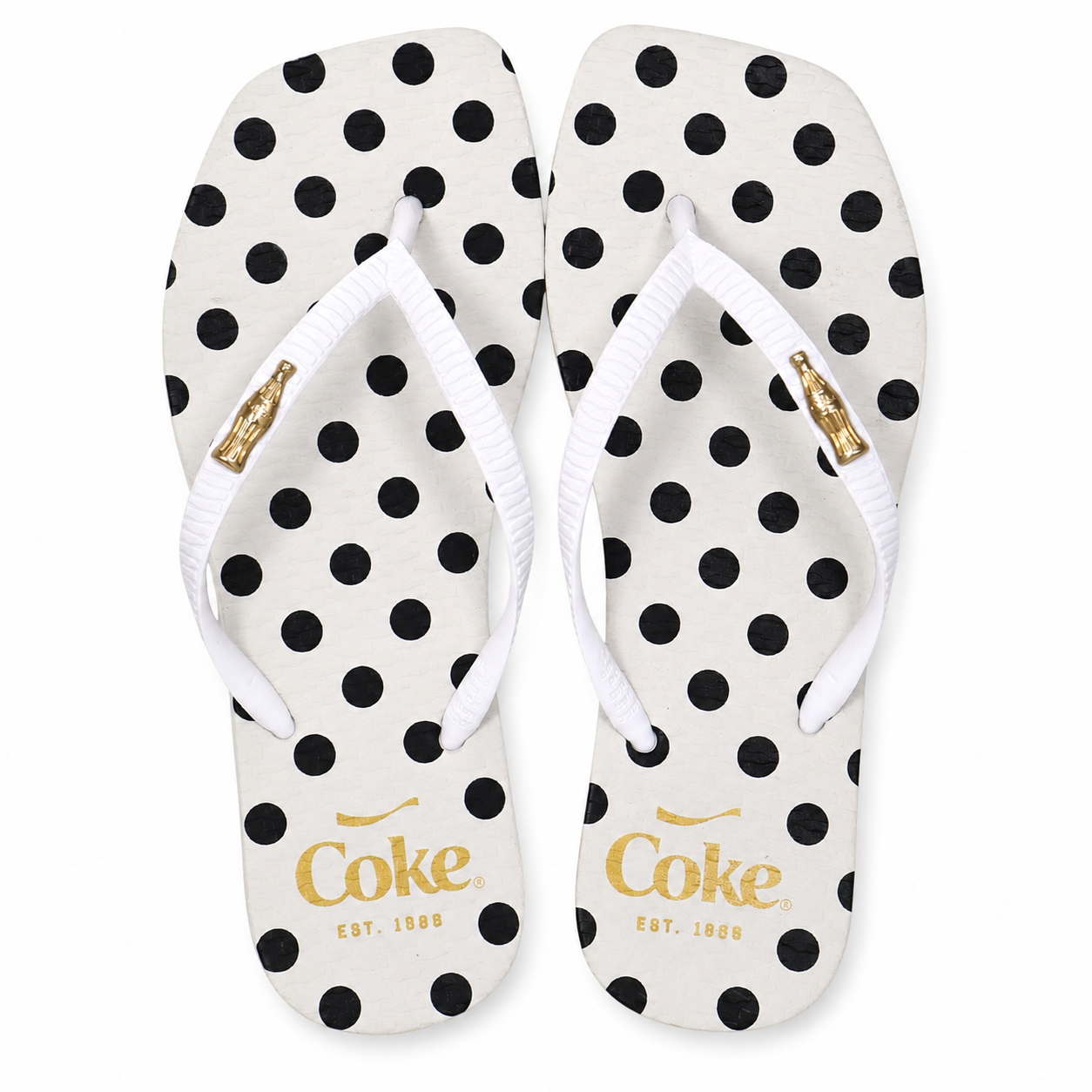 15599826564-cc5032-1.png Chinelo Coca-Cola Poa Polka Dot Quadrado Bolinhas CC5032 - Imagem 1